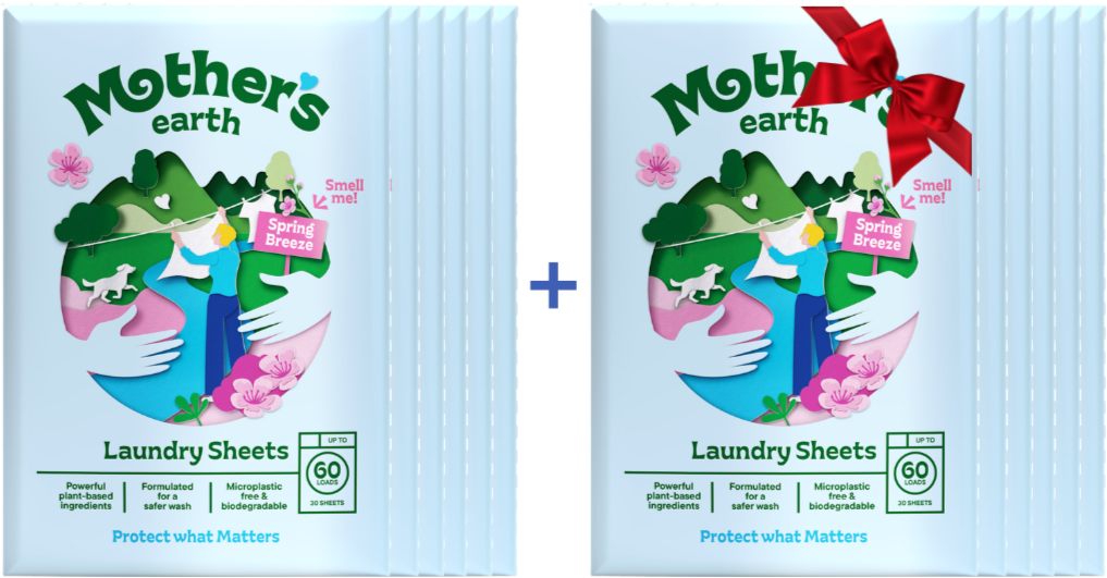 Umweltfreundliche Waschmittel-Blätter Mother's Earth