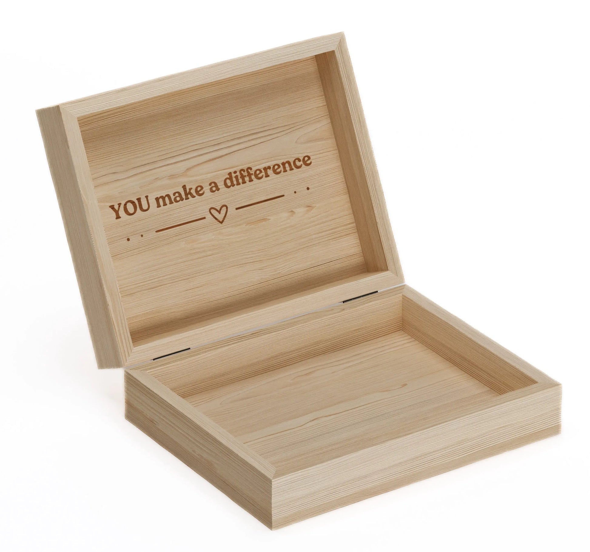 Hölzerne 'Make A Difference' Aufbewahrungsbox – Mother's Earth DE